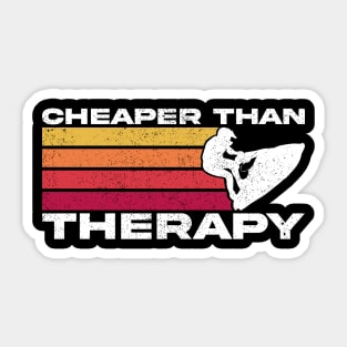 Therapy for Jet Ski Lover Sticker